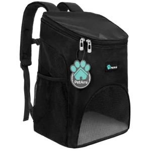 Pet Dog Cat Carrier Backpack Adjustable Shoulder Bag Breathable Mesh Travel Tote